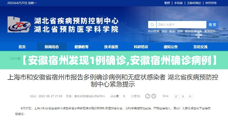 【安徽宿州发现1例确诊,安徽宿州确诊病例】