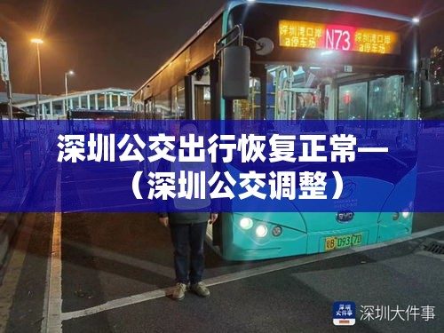 深圳公交出行恢复正常—（深圳公交调整）