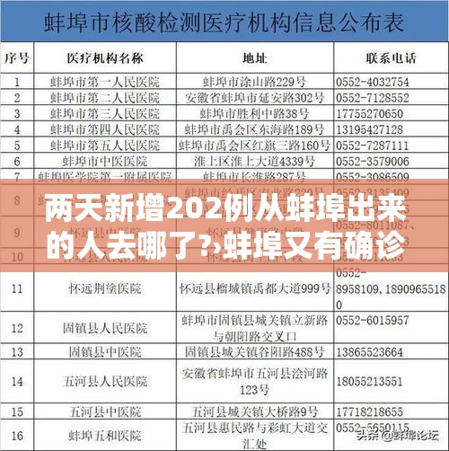 两天新增202例从蚌埠出来的人去哪了?›蚌埠又有确诊患者? 两天新增202例从蚌埠出来的人去哪了?›蚌埠又有确诊患者?