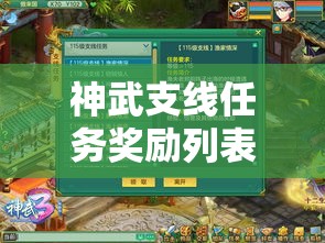 神武支线任务奖励列表 → 神武刷成就攻略 神武支线任务奖励列表 → 神武刷成就攻略