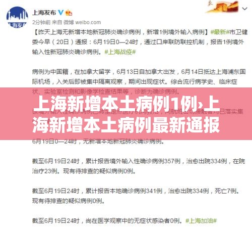 上海新增本土病例1例›上海新增本土病例最新通报 上海新增本土病例1例›上海新增本土病例最新通报