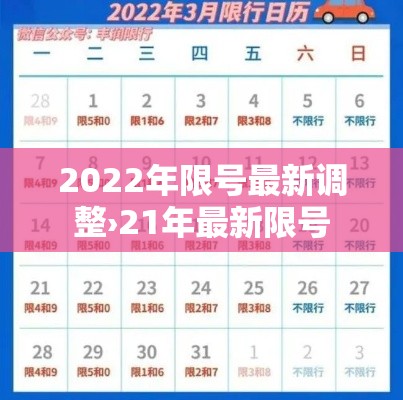 2022年限号最新调整›21年最新限号