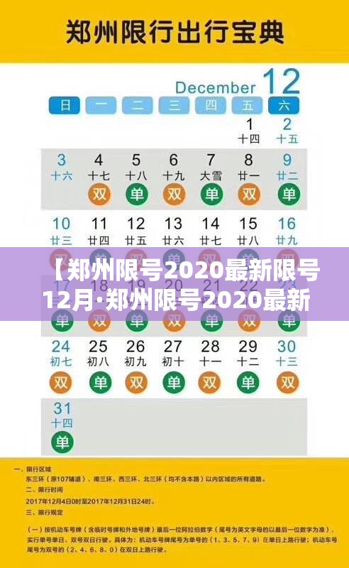 【郑州限号2020最新限号12月·郑州限号2020最新限号12月新能源】