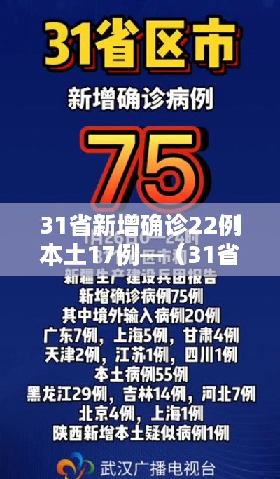 31省新增确诊22例本土17例—(31省新增本土确诊20例) 31省新增确诊22例本土17例—(31省新增本土确诊20例)